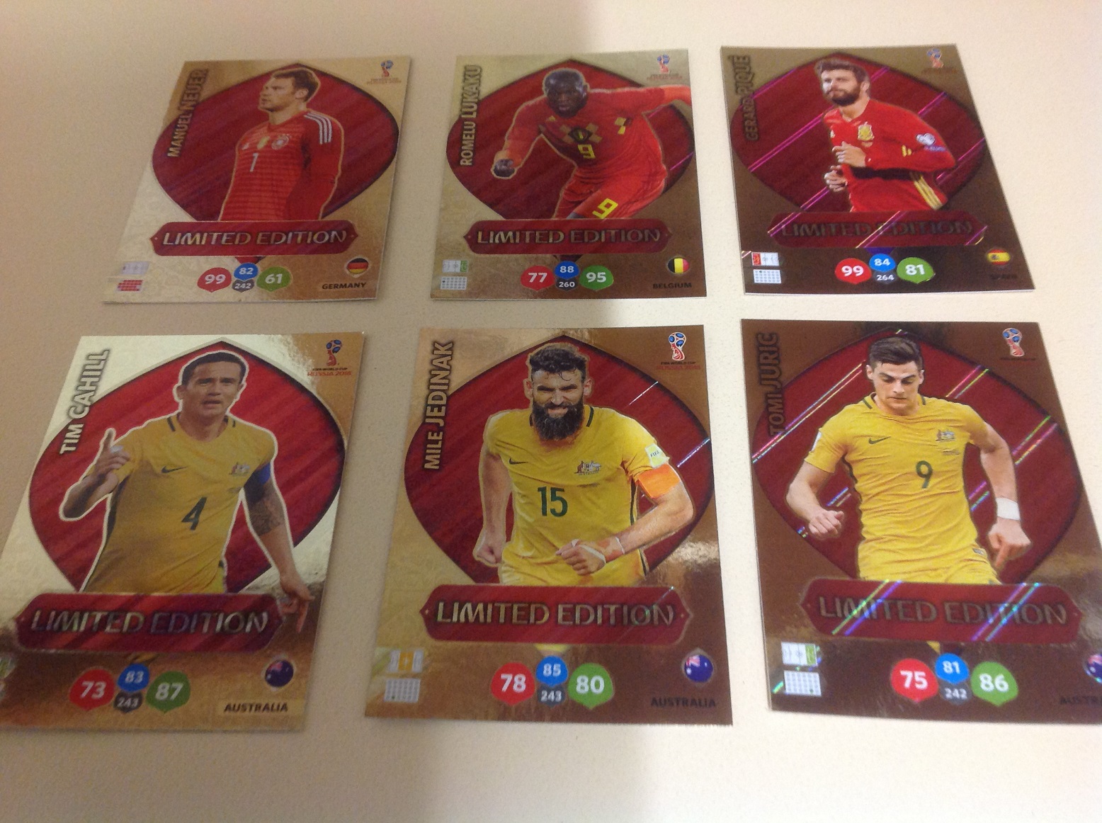 PANIN ADRENALYN XL FIFA LIMITED EDITION CARDS
