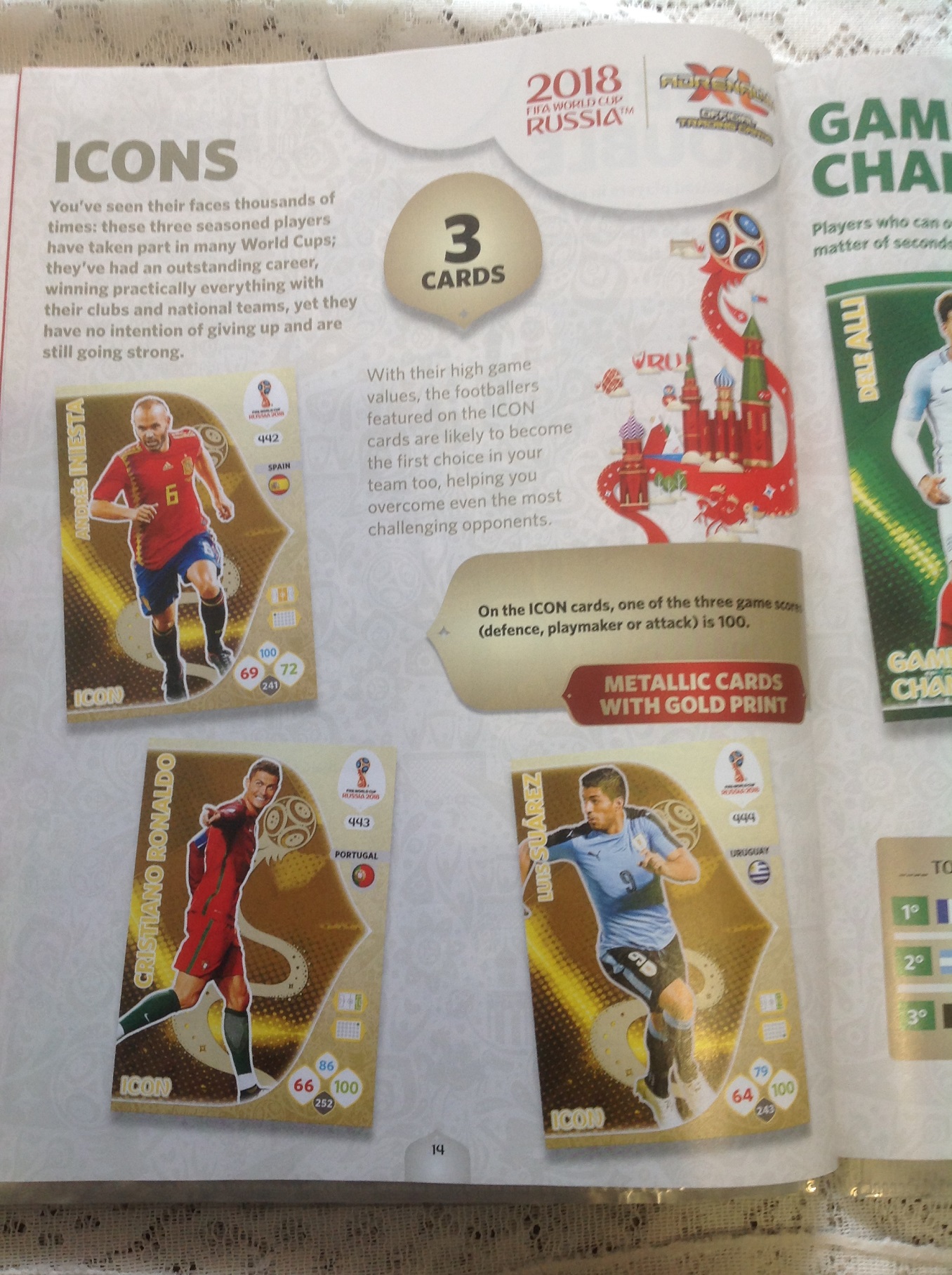 PANIN ADRENALYN XL FIFA TRADING CARDS GUIDE Icons